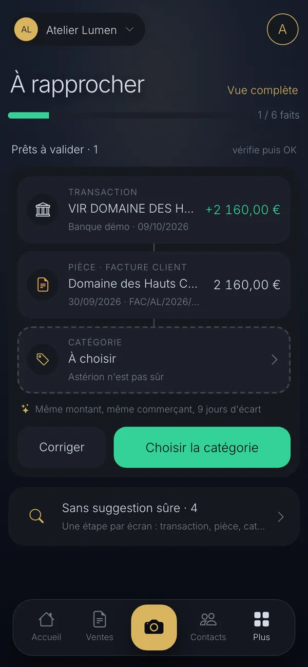 À rapprocher : vue téléphone d'END OS (démo Atelier Lumen)
